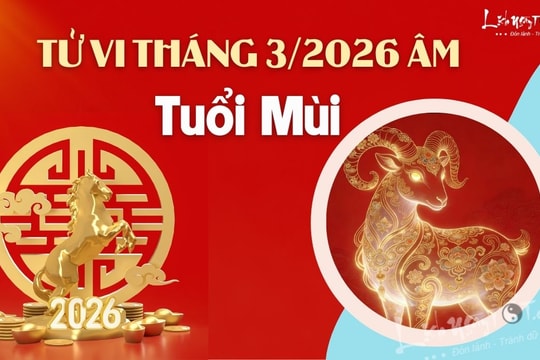 Tử vi tháng 3/2026 tuổi Mùi âm lịch: Áp lực đè nặng lên vai, không được như kỳ vọng