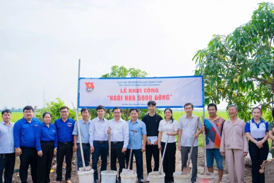 Mái ấm thứ 100 từ chương trình 'Ngôi nhà 5.000 đồng' của Trường ĐH Đồng Tháp