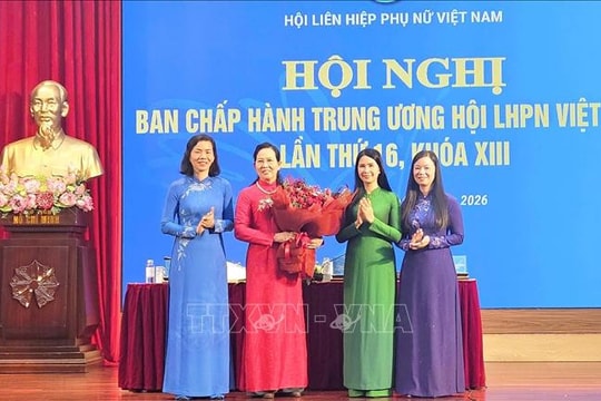 Bà Lê Thị Thủy giữ chức Chủ tịch Hội Liên hiệp Phụ nữ Việt Nam