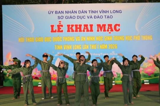 Khai mạc Hội thao quốc phòng - an ninh học sinh THPT Vĩnh Long lần thứ I