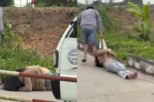 Xôn xao clip cô gái bị nam thanh niên túm áo kéo lê giữa đường, vừa giằng co vừa kêu “tao bị ép buộc” trong ngày 8/3
