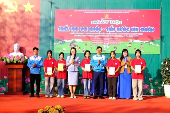 Sôi nổi Ngày hội ‘Thiếu nhi vui khỏe - Tiến bước lên Đoàn’ tại Phú Thọ