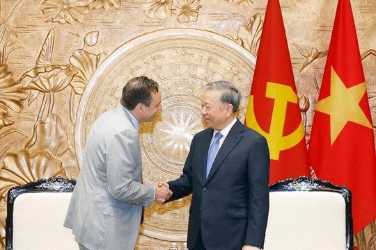 Tổng Bí thư tiếp Chủ tịch kiêm Tổng Giám đốc điều hành Tập đoàn GE Vernova