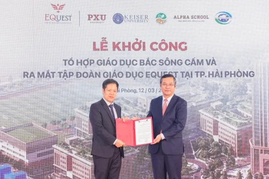 Thứ trưởng Nguyễn Văn Phúc dự Lễ khởi công Tổ hợp Giáo dục Bắc Sông Cấm