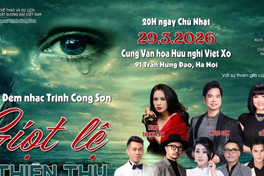Đêm nhạc ‘Giọt lệ thiên thu’ tưởng nhớ nhạc sĩ Trịnh Công Sơn
