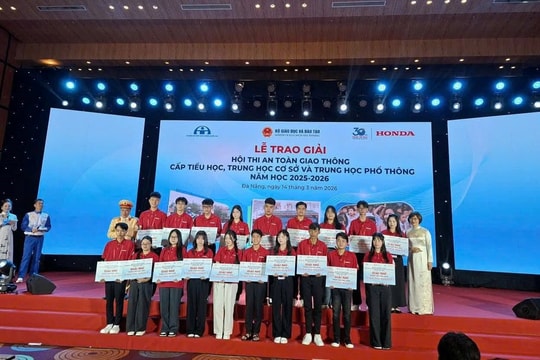 Lễ trao giải Cuộc thi “An toàn giao thông cho nụ cười ngày mai” năm học 2025 – 2026