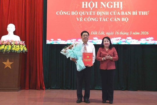 Ông Võ Đăng Đông làm Phó Chủ nhiệm Ủy ban Kiểm tra Tỉnh ủy Đắk Lắk