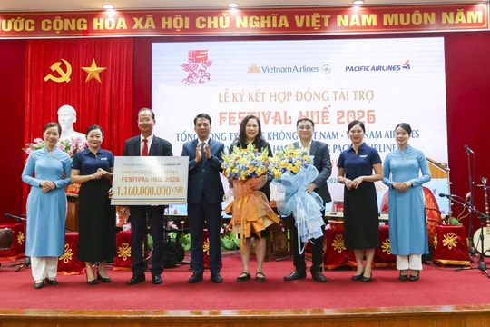 Vietnam Airlines và Pacific Airlines là “Nhà vận chuyển chính thức” của Festival Huế 2026