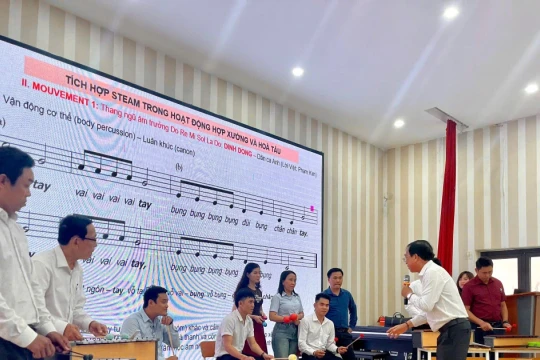 Nâng cao năng lực giáo viên âm nhạc Tiểu học thông qua giáo dục STEAM