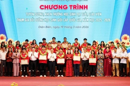 Điện Biên vinh danh 27 học sinh đạt giải Kỳ thi chọn học sinh giỏi quốc gia