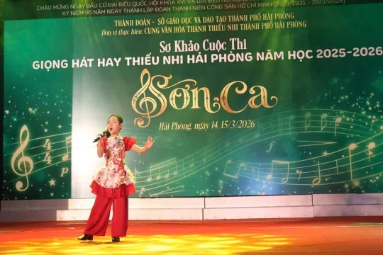 85 thí sinh dự thi Chung kết Giọng hát hay thiếu nhi Hải Phòng 'Sơn Ca'