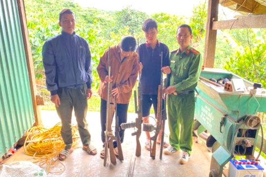 Công an thu nhiều súng đạn ở Lâm Đồng