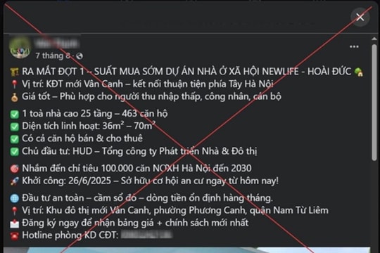 Công an Hà Nội cảnh báo nóng về “suất ngoại giao”, “suất nội bộ” nhà ở xã hội rao bán trên mạng