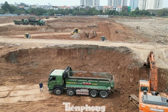 Tận thấy công trình hồ chống ngập rộng 12 ha ở Hà Nội