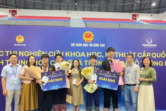 Trường PT Vùng cao Việt Bắc xuất sắc giành 2 giải Nhì tại Cuộc thi KHKT quốc gia
