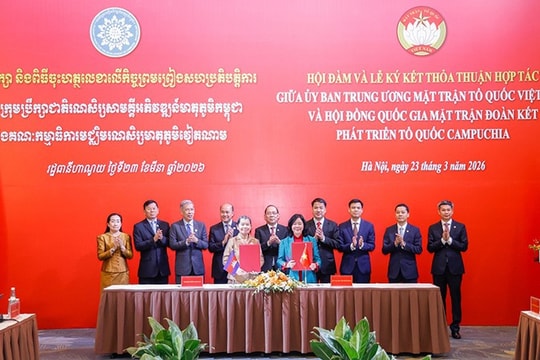 Việt Nam-Campuchia phối hợp tiếp nhận ý kiến nhân dân về quan hệ hợp tác hai nước