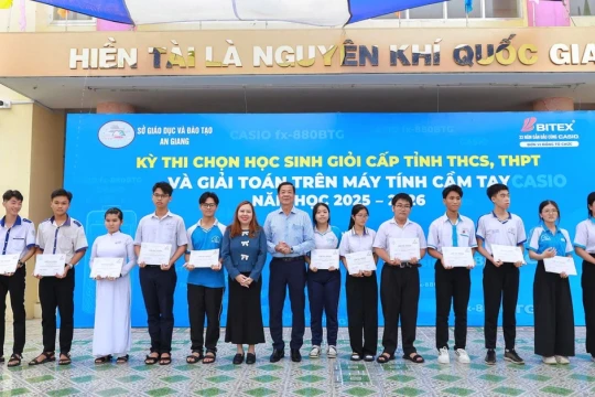 589 HS An Giang đạt giải Kỳ thi Học sinh giỏi giải toán trên máy tính cầm tay