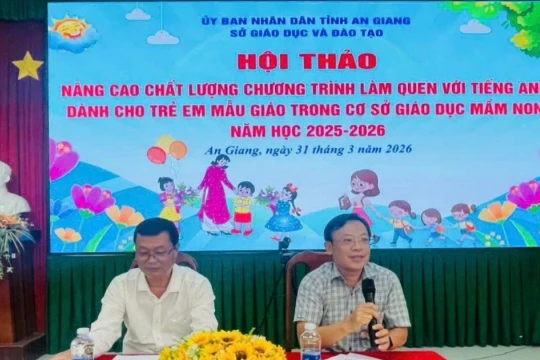 An Giang nâng cao chất lượng làm quen với tiếng Anh dành cho trẻ mẫu giáo