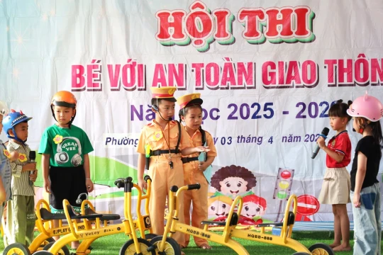 Cà Mau Trang bị kiến thức an toàn giao thông cho học sinh mầm non