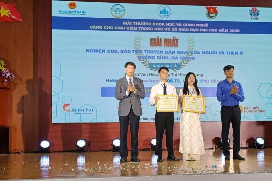 Sinh viên Đại học Thái Nguyên xuất sắc giành giải Nhất cuộc thi nghiên cứu KHCN