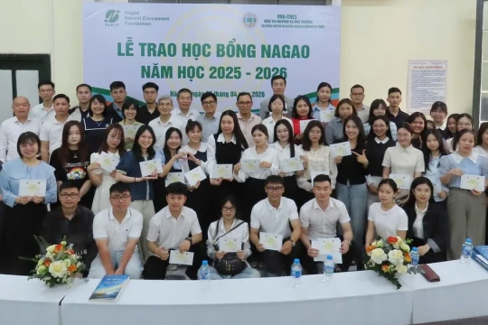 93 học viên cao học nhận học bổng Nagao về bảo tồn thiên nhiên