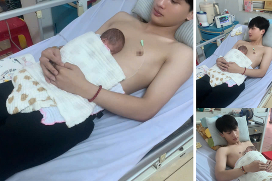 Nam sinh điển trai học giỏi gây sốt khi tình nguyện "ấp" bé sơ sinh 1,1kg
