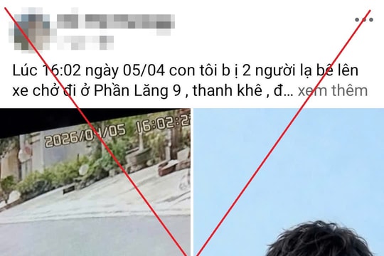 ‘Mẹ’ đăng tin cầu cứu tìm con bị bắt cóc, lộ chi tiết bất thường