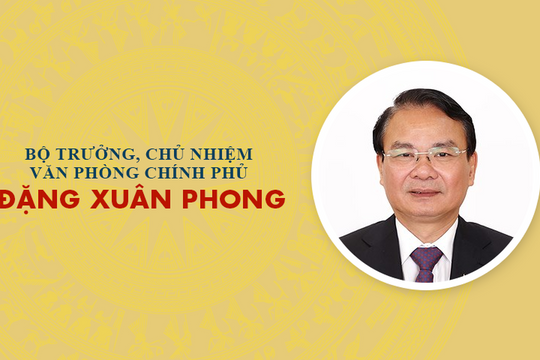 Infographic: Sự nghiệp Bộ trưởng, Chủ nhiệm Văn phòng Chính phủ Đặng Xuân Phong