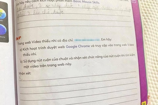 Sách Tin học lớp 3 có đường link 'web đen': Nhà xuất bản lên tiếng