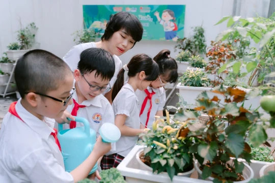 Gieo mầm sống xanh từ mô hình vườn ươm trong học đường