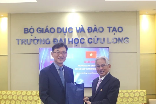Trường ĐH Cửu Long hợp tác đào tạo, nghiên cứu với Trường ĐH Daejin, Hàn Quốc