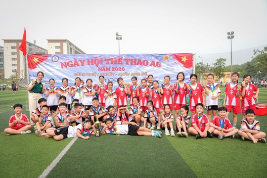 Sôi động ngày hội thể thao học sinh Trường Tiểu học Đông Ngạc