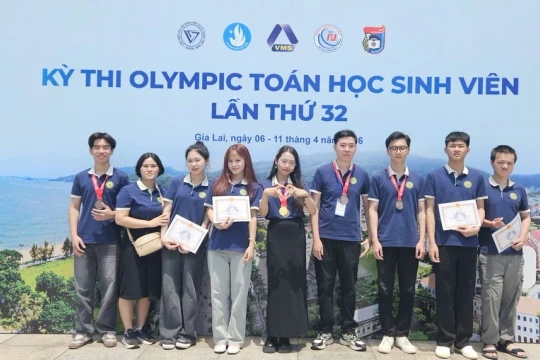 Học viện Nông nghiệp Việt Nam giành nhiều giải Kỳ thi Olympic Toán học HSSV toàn quốc
