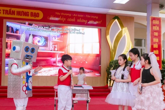 Phát huy hiệu quả các sân chơi tiếng Anh trong trường học