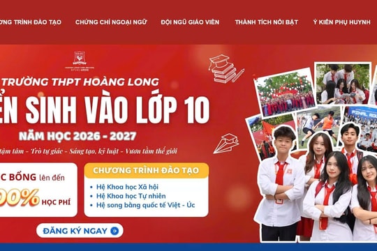 Trường THPT Hoàng Long: Nhiều chính sách ưu tiên, mở rộng cơ hội học tập cho học sinh vào lớp 10