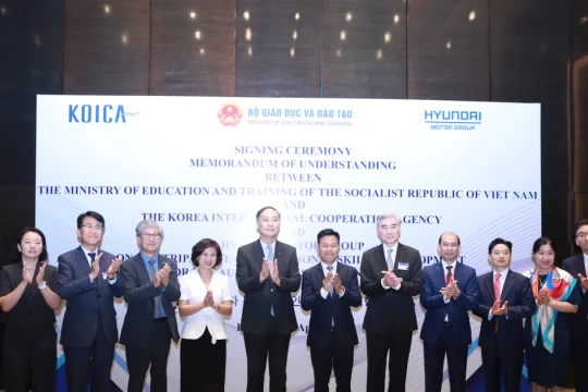 Bộ GD&ĐT ký kết hợp tác với KOICA và Tập đoàn Motor Hyundai