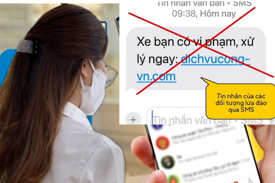 Công an phát thông báo tới những tài xế nhận được tin nhắn có nội dung sau