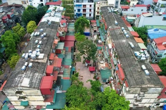 Hà Nội thông tin về tiến độ cải tạo 36 tòa nhà khu tập thể Vĩnh Hồ