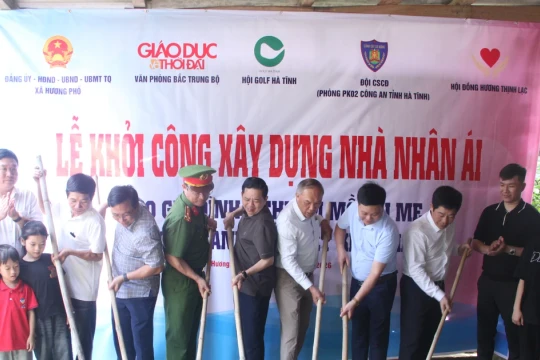 Khởi công nhà nhân ái cho 5 chị em có hoàn cảnh khó khăn ở Hà Tĩnh