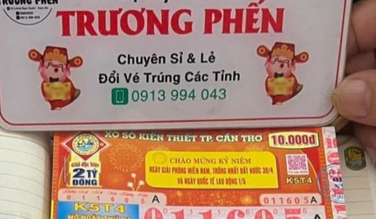 Sáng 30/4, xuất hiện nguyên cây 160 vé trúng xổ số miền Nam