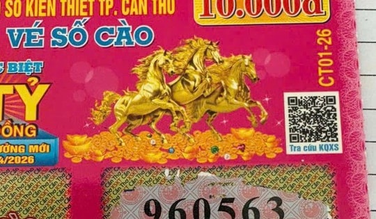 Vừa tung 4 triệu vé, xổ số cào Cần Thơ lộ diện người trúng giải độc đắc