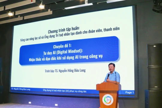 Cán bộ Đoàn - Hội học AI dẫn dắt chuyển đổi số