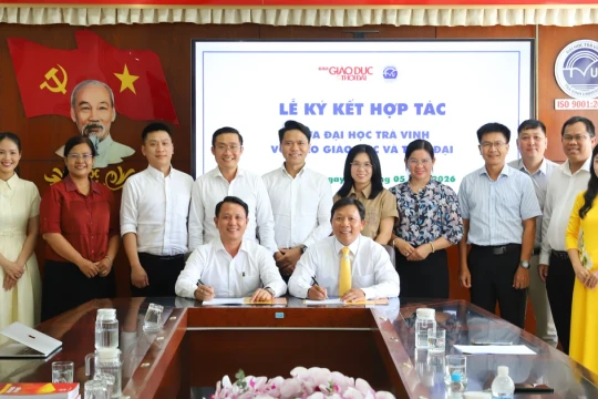 Báo Giáo dục và Thời đại hợp tác toàn diện với Đại học Trà Vinh