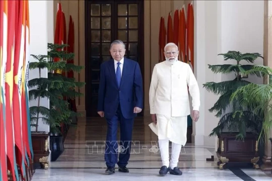 Tổng Bí thư, Chủ tịch nước Tô Lâm và Thủ tướng Ấn Độ Narendra Modi gặp hẹp