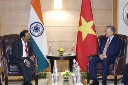 Tổng Bí thư, Chủ tịch nước Tô Lâm tiếp Cố vấn An ninh Quốc gia Ấn Độ