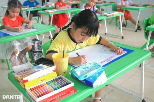Trẻ mầm non TPHCM sáng tạo qua nét vẽ, lan tỏa tình yêu nơi mình sinh sống