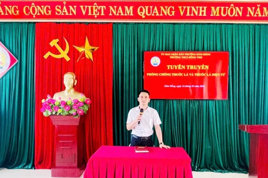 Chung tay giữ môi trường học đường không khói thuốc ở Thanh Hóa