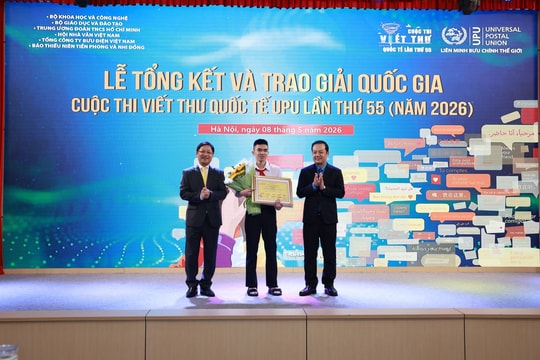 Học sinh lớp 9 tại Hải Phòng giành giải Nhất cuộc thi viết thư UPU lần thứ 55 tại Việt Nam