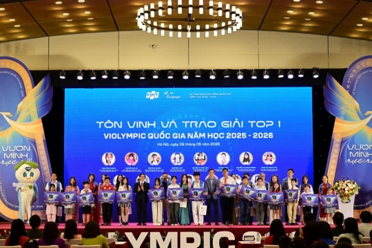 Violympic năm học 2025-2026 vinh danh hơn 32.000 học sinh đoạt giải