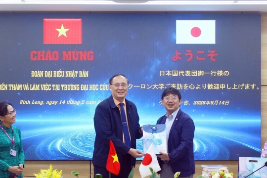 Trường Đại học Cửu Long đẩy mạnh hợp tác với các đối tác Nhật Bản